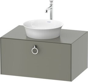Duravit Waschtischunterschrank White Tulip ohne Aufsatz in Steingrau matt, B/T/H: 80 x 40,8 x 55 cm - Bild 1