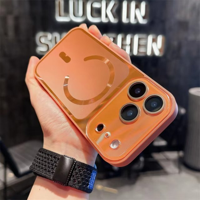 Bunte High-End-Laser-Handyhülle mit Magnetfunktion für Apple iPhone 17 Air, 16, 15, 14 Plus und 13 Pro Max mit Anti-Drop-Schutz und Wireless Charging Kompatibilität - Bild 1