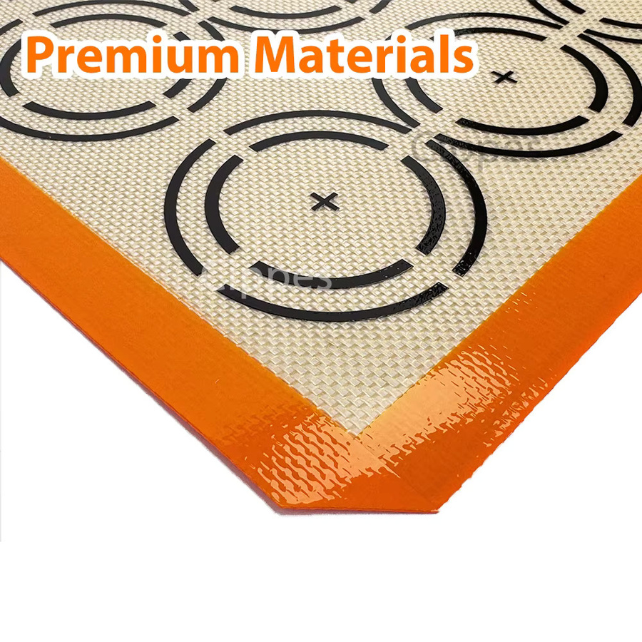 Cippes Silikon-Backmatte, orange, wiederverwendbare antihaftbeschichtete Backunterlage für den Ofen - Bild 4