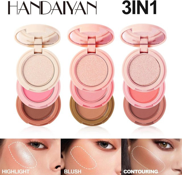 Handaiyan Highlighter-Kontur-Rouge-Palette, Matt, Puder - Bild 1