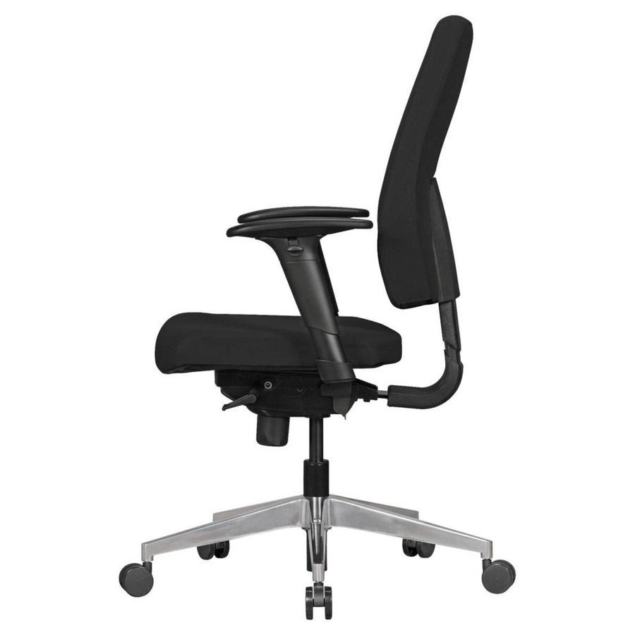 Amstyle Bürostuhl Schwarz mit Stoffbezug und verstellbarer Sitztiefe - Bild 2