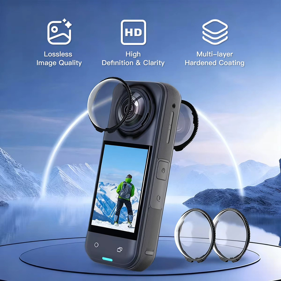 Insta360 Doppellinsen-UV-Filter für ONE X5, X4, X3 und X2 in Transparent, kratzfest und wasserbeständig - Bild 4
