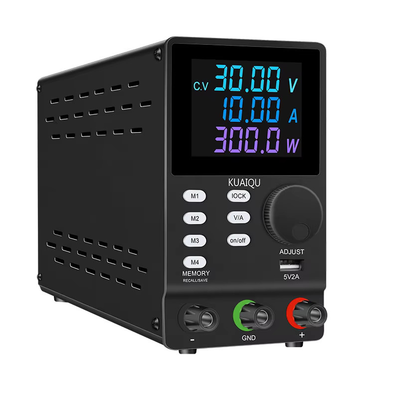 KUAIQU Hochspannungs-Gleichstromversorgung M1-M4 Labornetzteil mit Memory-Funktion, 300V 1A 300W, Schwarz - Bild 3