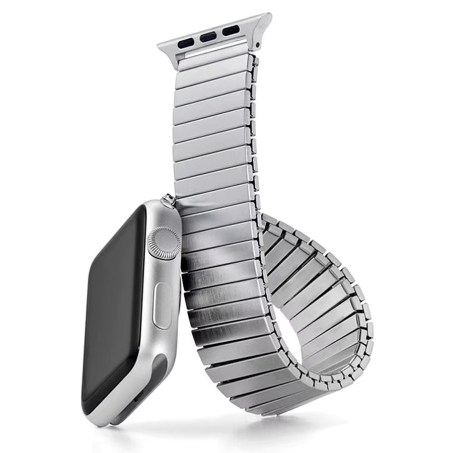JBAILI Uhrenarmband Edelstahl, Silber, Unisex - Bild 1