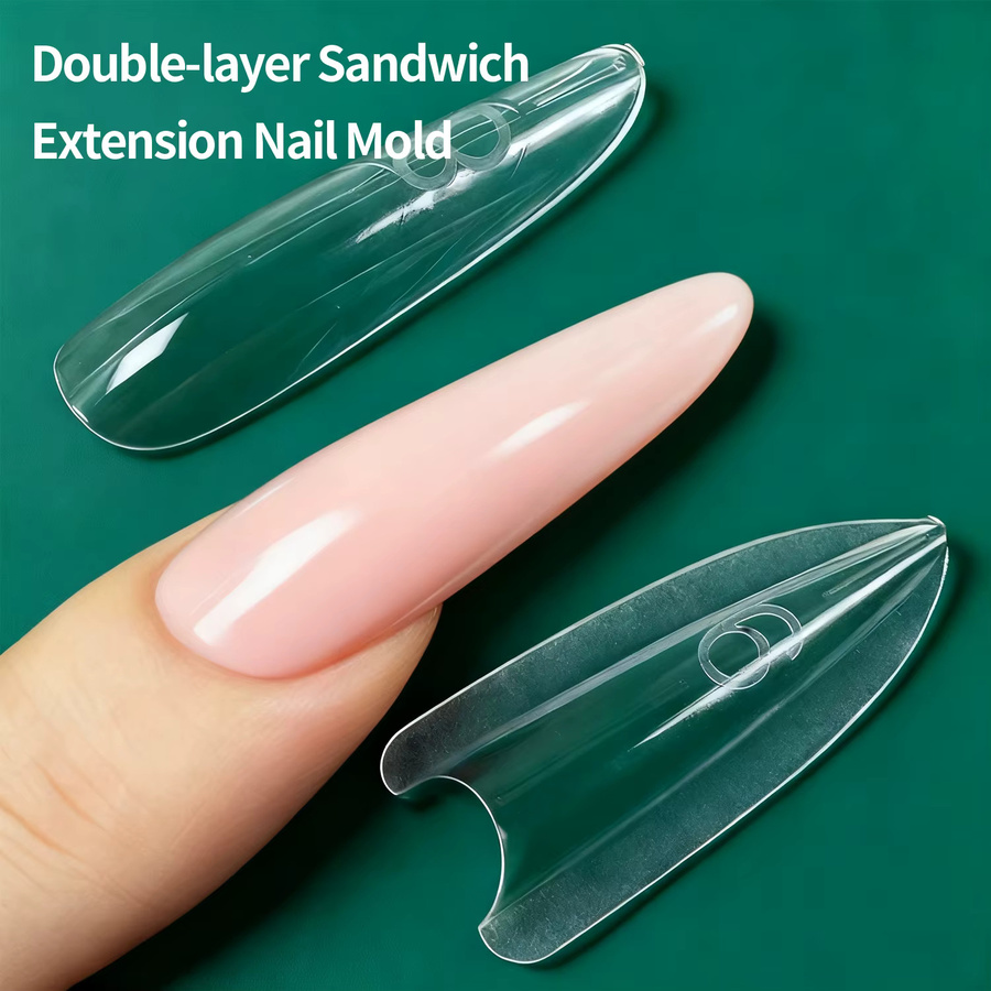 Nailpop Sandwich Nail Dual Forms, 240 Stück, transparent, glänzend - Bild 4