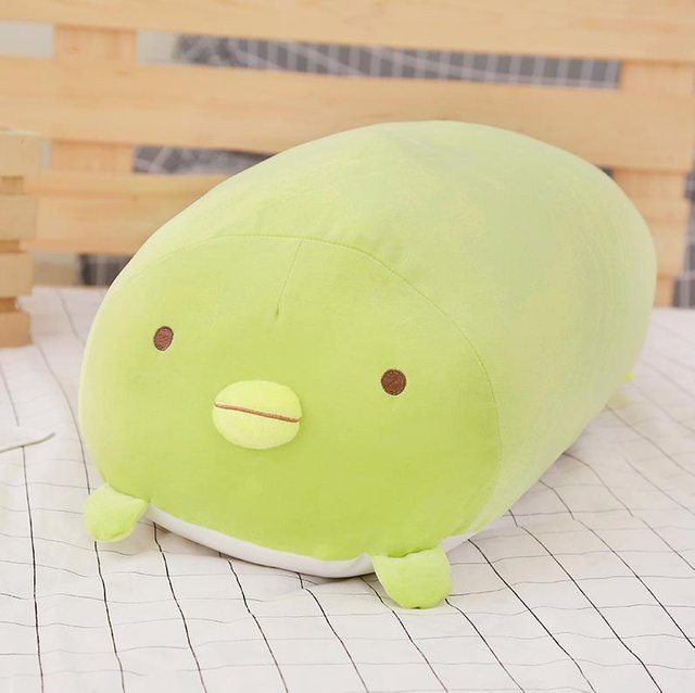 Yiran toy Sumikko Gurashi Eck-Bio-Kissen, Plüschtier, 20cm, Grün - Bild 1
