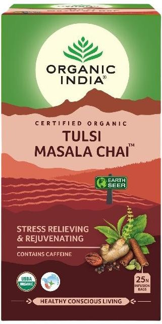 ORGANIC INDIA Masala Chai mit Tulsi, Teebeutel, 25 x 2,1 g - Bild 1