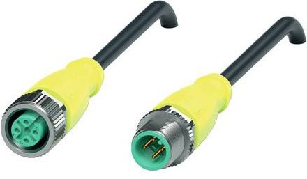 Pepperl+Fuchs 257417 Sensor-Aktor-Steckverbinder konfektioniert, gelb, 4 Polzahl, Kabellänge: 1 m - Bild 1