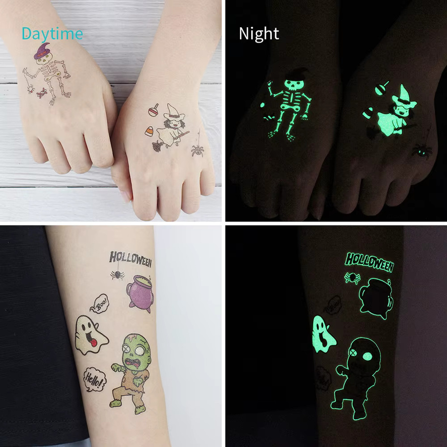 ROCOOART Temporäre Halloween-Tattoos, Unisex - Bild 3