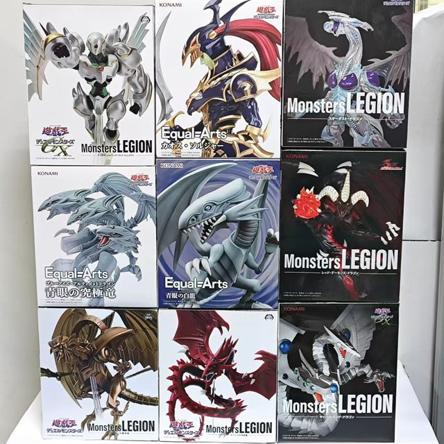 KONAMI Yu-Gi-Oh! Rotäugiger Schwarzer Drache Blauäugiger Weißer Drache Actionfiguren, Einzelfigur - Bild 1