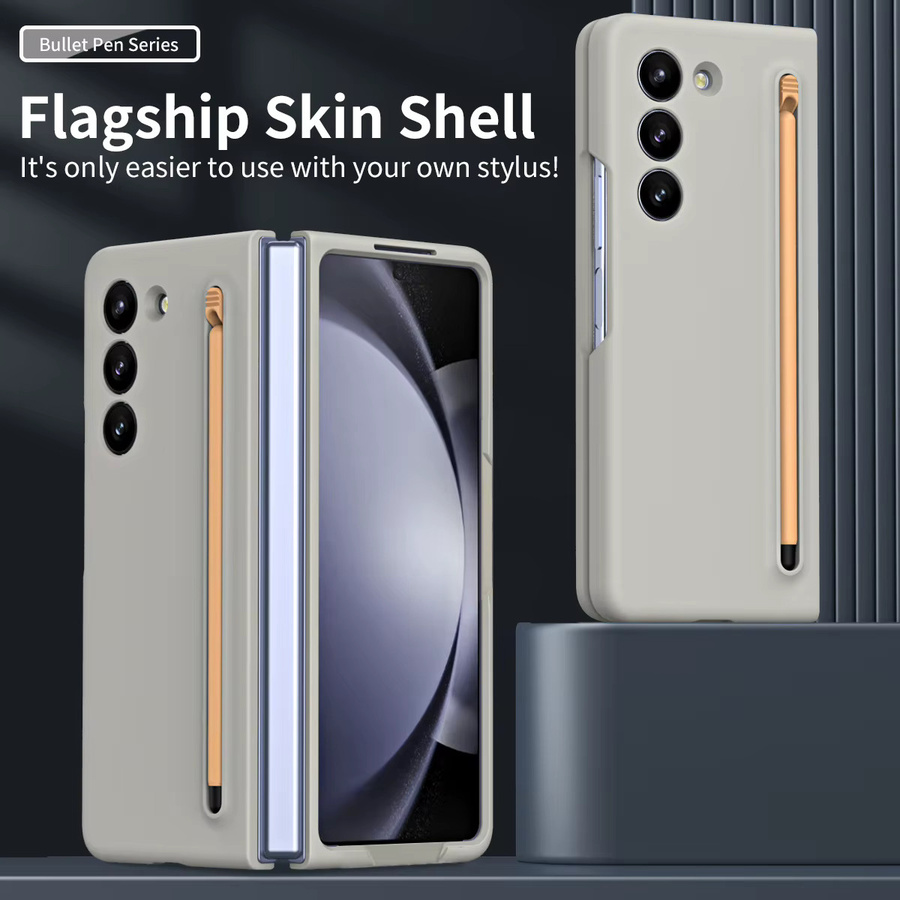 Skin Feel Purity Candy Color Schutzhülle aus hartem PC für Samsung Galaxy Z Fold7 Fold6 Fold5 Fold4 Fold3 in Blau - Bild 2