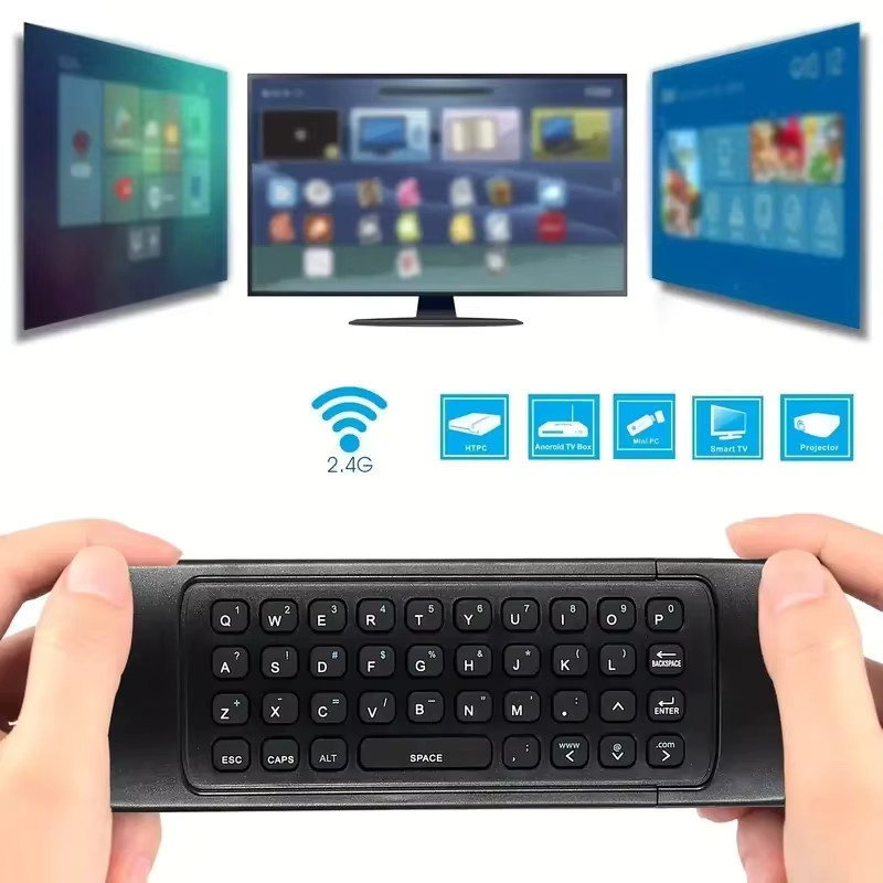MRSVI MX3 Air Mouse Wireless Mini Tastatur und IR Lern-Fernbedienung in Schwarz für PC, Android und Smart TV - Bild 5