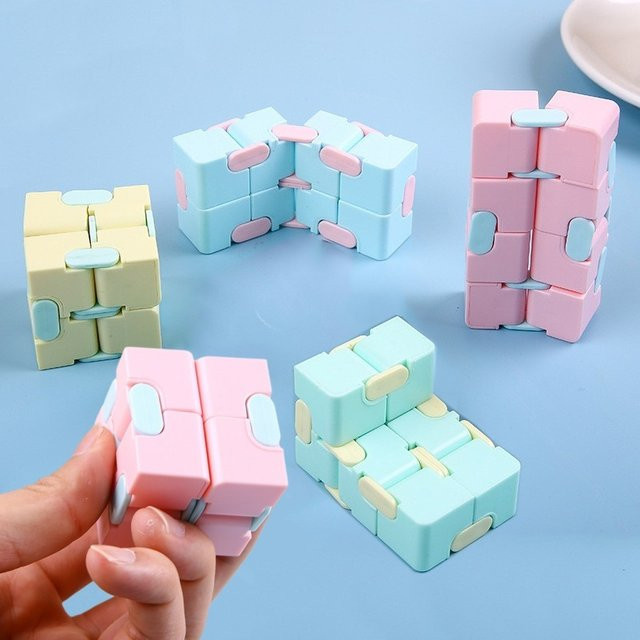 soulbao Unendliche Flipping Cube, Geometrische Cube 3D Verformung, 2-teiliges Set - Bild 1