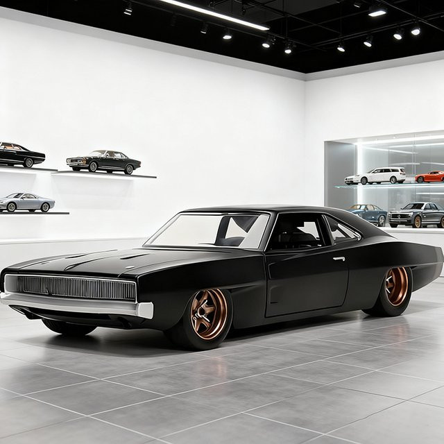 JADA 1:24 Ladegerät 1968, Automodell, Legierungsauto, Metall - Bild 1
