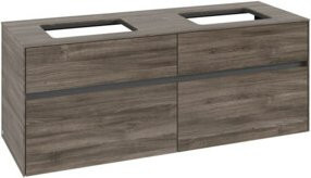 V&B Waschtischunterschrank Collaro für 2 Waschbecken in Stone Oak, B/T/H: 140 x 54,8 x 50 cm - Bild 1