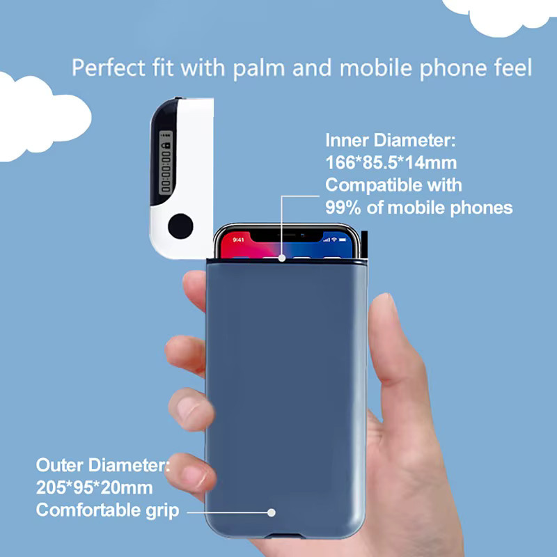 Handy-Schließfach mit Timer von luxuglow in Blau zur Förderung der Selbstdisziplin für iPhone und Android - Bild 2