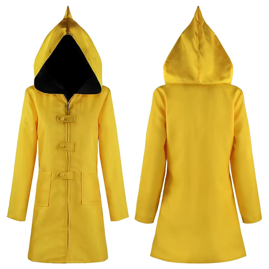 HHYRCOS Little Nightmares Cosplay-Kostüm, Gelber Regenmantel, Six Outfit - Bild 2
