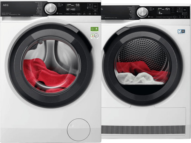AEG Waschmaschine PowerCare + AEG Wäschetrockner AbsoluteCare Plus mit SensiDry - Bild 1