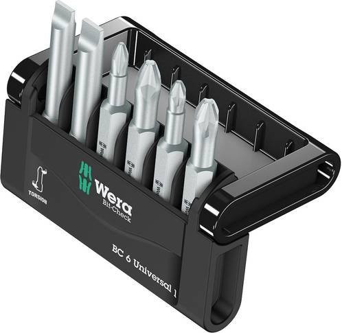 Wera Mini-Check Bit-Set 6-teilig, Multicolor, Kunststoff - Bild 1