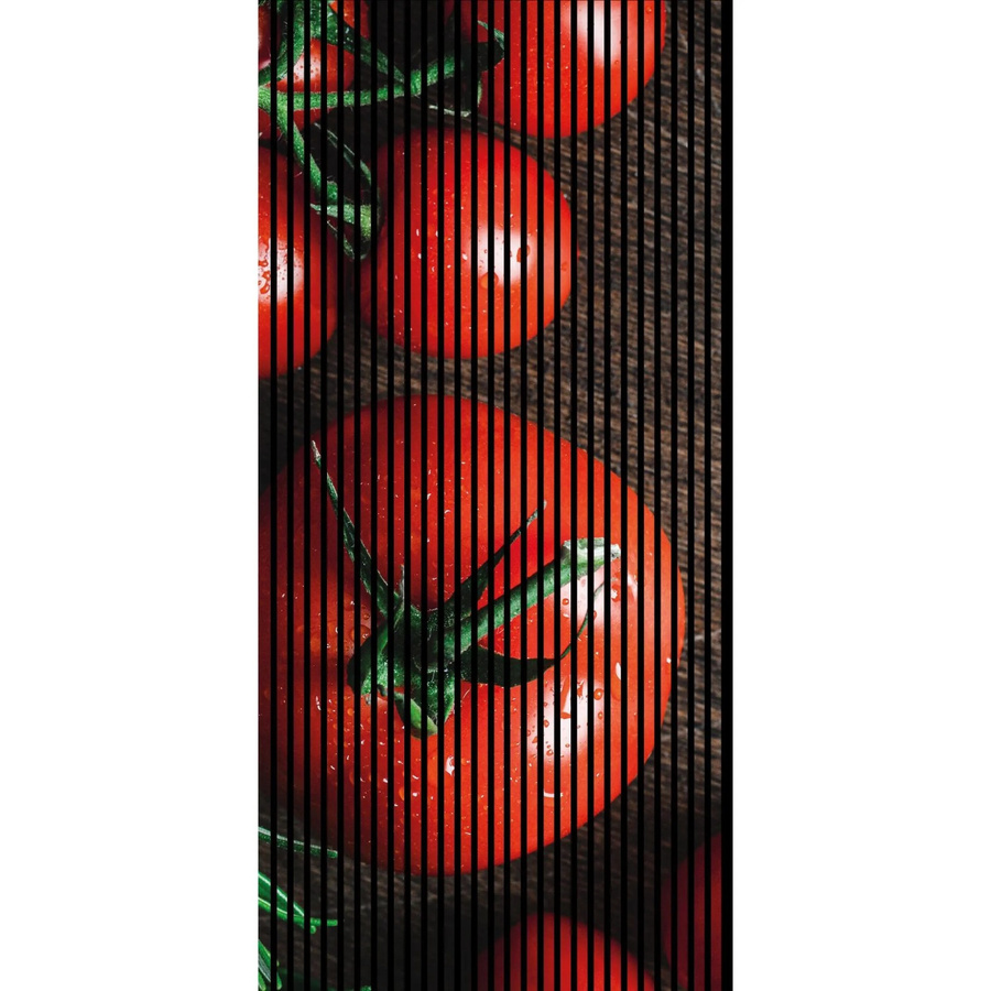FN Acustico Akustikplatte Tomaten in Bunt mit modernem Design aus PET und MDF, H x B x T: 2.400 x 1.133 x 19 mm - Bild 2