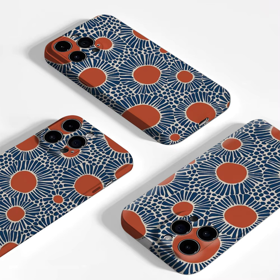 Handyhülle mit Sunburst-Muster für Apple iPhone 17 16 15 14 13 12 Pro Max Plus in Multicolour mit doppelschichtiger Rückseite - Bild 3
