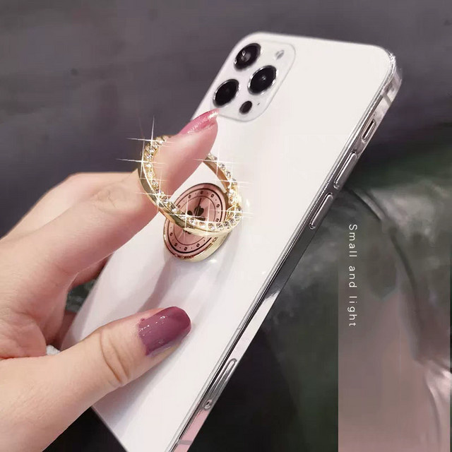 DOLANBIA Handyhalter Fingerring in Grün mit rotierender Schnalle und selbstklebender Befestigung für dein Smartphone - Bild 1