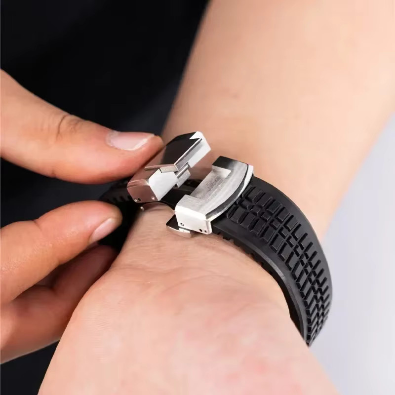 FancyWrist Uhrenarmband Silikon, Schwarz, Herren - Bild 4