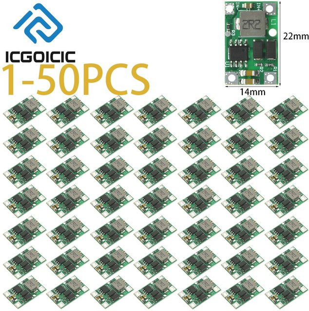DC-DC-Aufwärtswandlermodul 5 V 3 A Step-Up Konverter für 3,7 V auf 5 V USB-C, grün, ideal für 18650-Akku-DIY-Powerbanks - Bild 1