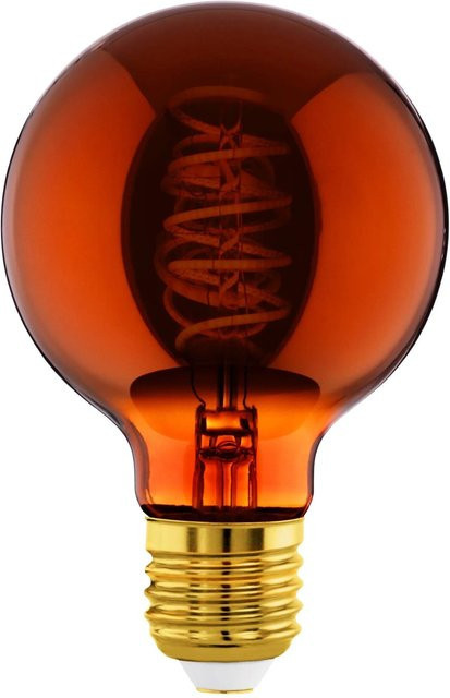Eglo LED Leuchtmittel E27 Globeform in Kupfer mit warmweißem Licht 2.000 K und 4 W - Bild 1