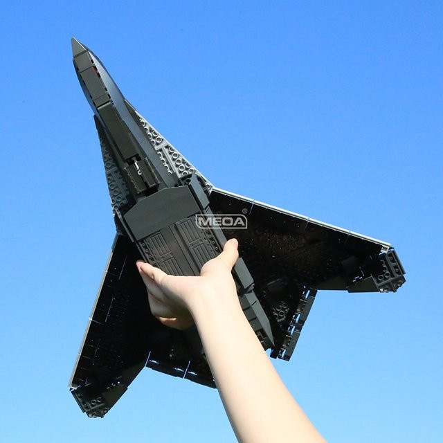 MEOA Chinesische 6. Generation Stealth Fighter J-50S Flugzeug Bausteine, Militär Modell, Ziegel Spielzeug - Bild 1