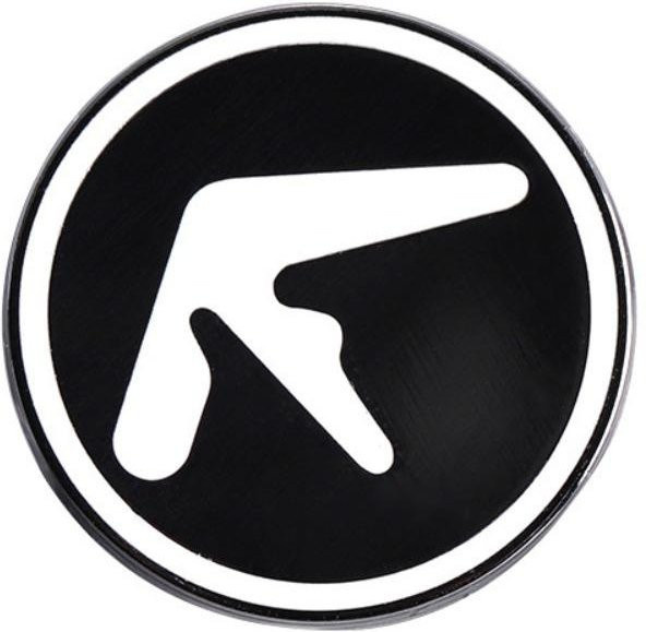 Anstecknadel Aphex Twin Logo, Kupfer, Schwarz Weiß, Unisex - Bild 1