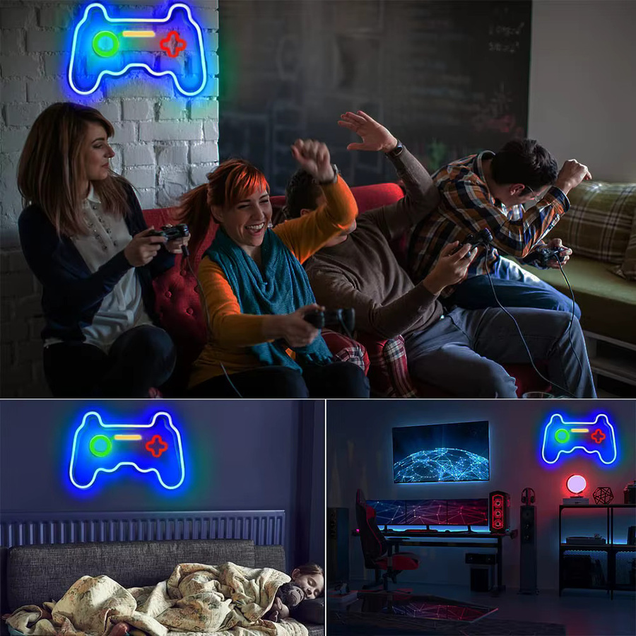 Mrs win LED Gamepad Nachtlampe mit RGB-Beleuchtung für Gamer und Teenager zur Wanddekoration - Bild 6