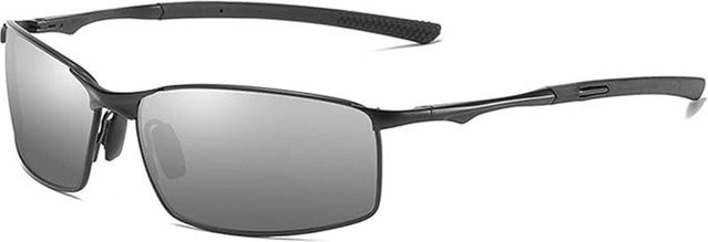Techsuit 559 Sonnenbrille, Herren, Vollrand, Metall, Grau Schwarz, polarisiert - Bild 1