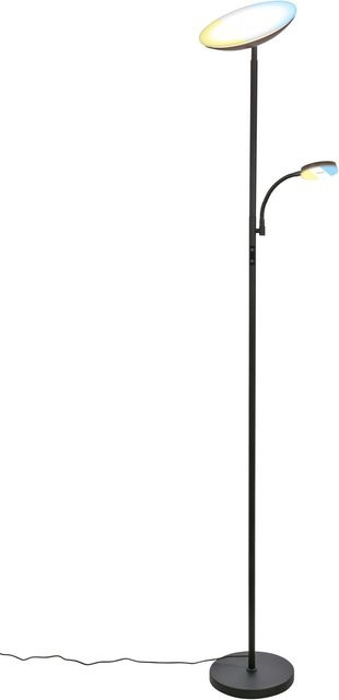Brilo LED Stehleuchte Sira mit Lesearm, dimmbar, CCT, Schwarz, B/T/H: 24 x 18 x 180 cm - Bild 1