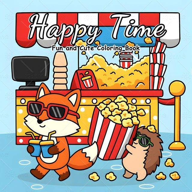 Happy Time Malbuch für Erwachsene mit auffälligen Mustern in Multicolour - Bild 1