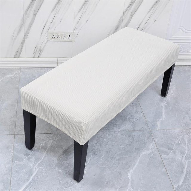 Elastischer Bankbezug von Yiran Furniture mit Mais-Fliesen-Muster für Schminkbänke und Schuhhocker, Breite: 36 cm - Bild 1