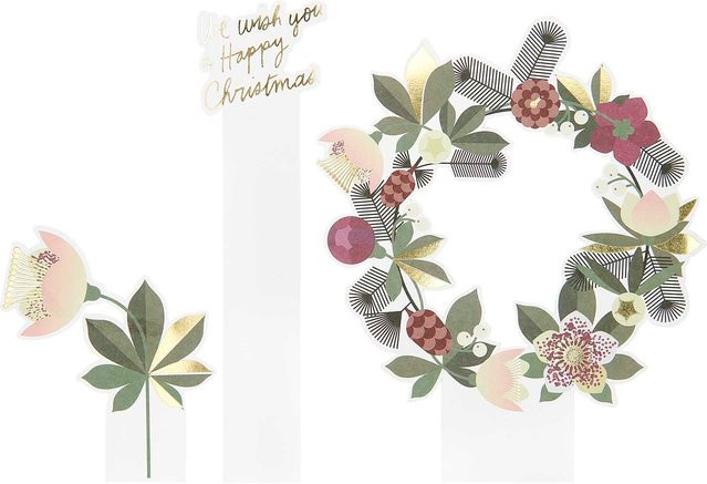 Rico Design Paper Poetry Kartendeko-Set Helleborus, 3 Stück - Bild 1