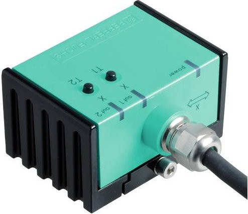 Pepperl+Fuchs Neigungssensor INX360D-F99-I2E2-8,5M 263178 mit Kabel in Grün - Bild 1