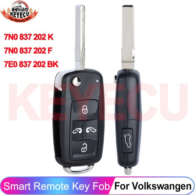 Remote Key 434MHz für VW Sharan Multivan Caravelle Transporter ID48 MQB48 Chip in Schwarz - Bild 1