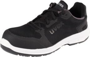 Uvex Sicherheitshalbschuh uvex 1 S1P in Schwarz/Weiß mit Textilobermaterial und Kunststoffschutzelementen, Schuhgröße 35 - Bild 2