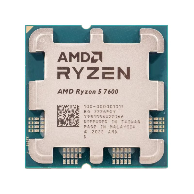 AMD Ryzen 5 7600 CPU-Prozessor mit 6 Kernen und 12 Threads, Sockel AM5, 3,8 GHz, 5nm, L3-Cache 32 MB, Gebraucht - Bild 3