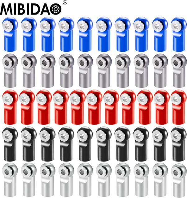 MIBIDAO Pivot Link Stangenende Kugeln Gelenkkopf, 10-teiliges Set, Metall - Bild 1