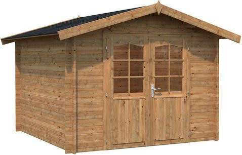 PALMAKO Blockbohlenhaus Lotta aus Holz in Braun, B/H/T: 340 x 234 x 276 cm - Bild 1
