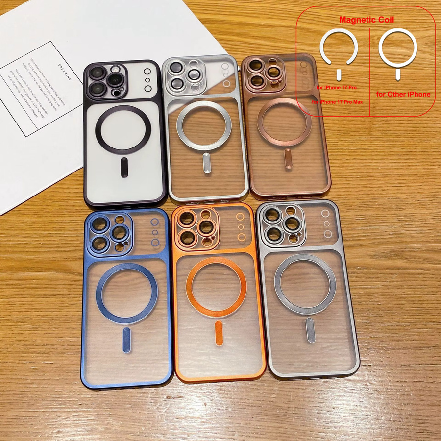 LICOERS MagSafe Schutzhülle für iPhone 17 16 15 14 13 Pro Max Air Plus in Schwarz mit matter Soft-Abdeckung und Kamerschutz - Bild 2
