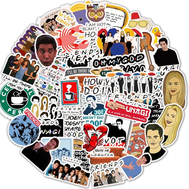 Charile Cartoon Aufkleber Set in Multicolour zur Dekoration von Skateboard, Gepäck und Telefon - Bild 1