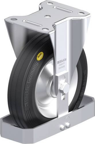 Blickle Stahlblech-Bockrolle B-RD 202R-FS in Schwarz und Grau mit 200 mm Rad-Durchmesser und 350 kg Tragfähigkeit - Bild 1