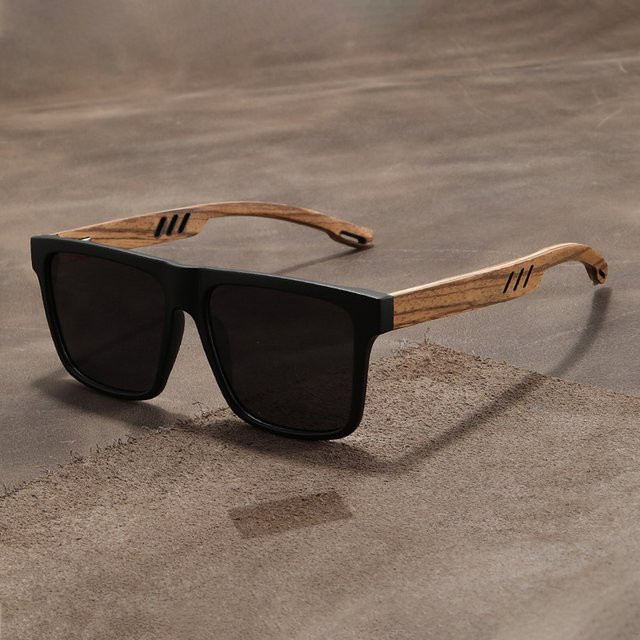 WENID Sonnenbrille, Square, Vollrand, Plastic, Brown, Unisex - Bild 1