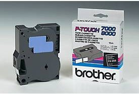 Brother Schriftbandkassette TX-355 schwarz/weiß, Breite: 24 mm - Bild 1