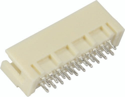 HARTING Messerleiste aus Messing in Beige mit 2 Reihen - Bild 1