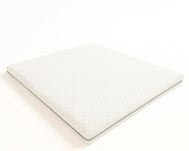 The White Stone Matratzenauflage aus Memory Foam mit 9 Zonen, Höhe: 10 cm, Breite: 80 cm, Länge: 190 cm, Farbe: Weiß - Bild 1